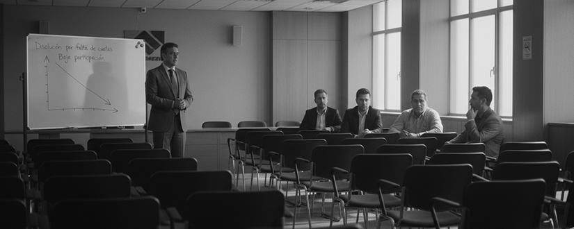 ¿Puede declararse la disolución de un sindicato cuando sólo una parte o menos de 25 de sus afiliados realiza el aporte de cuotas sindicales?